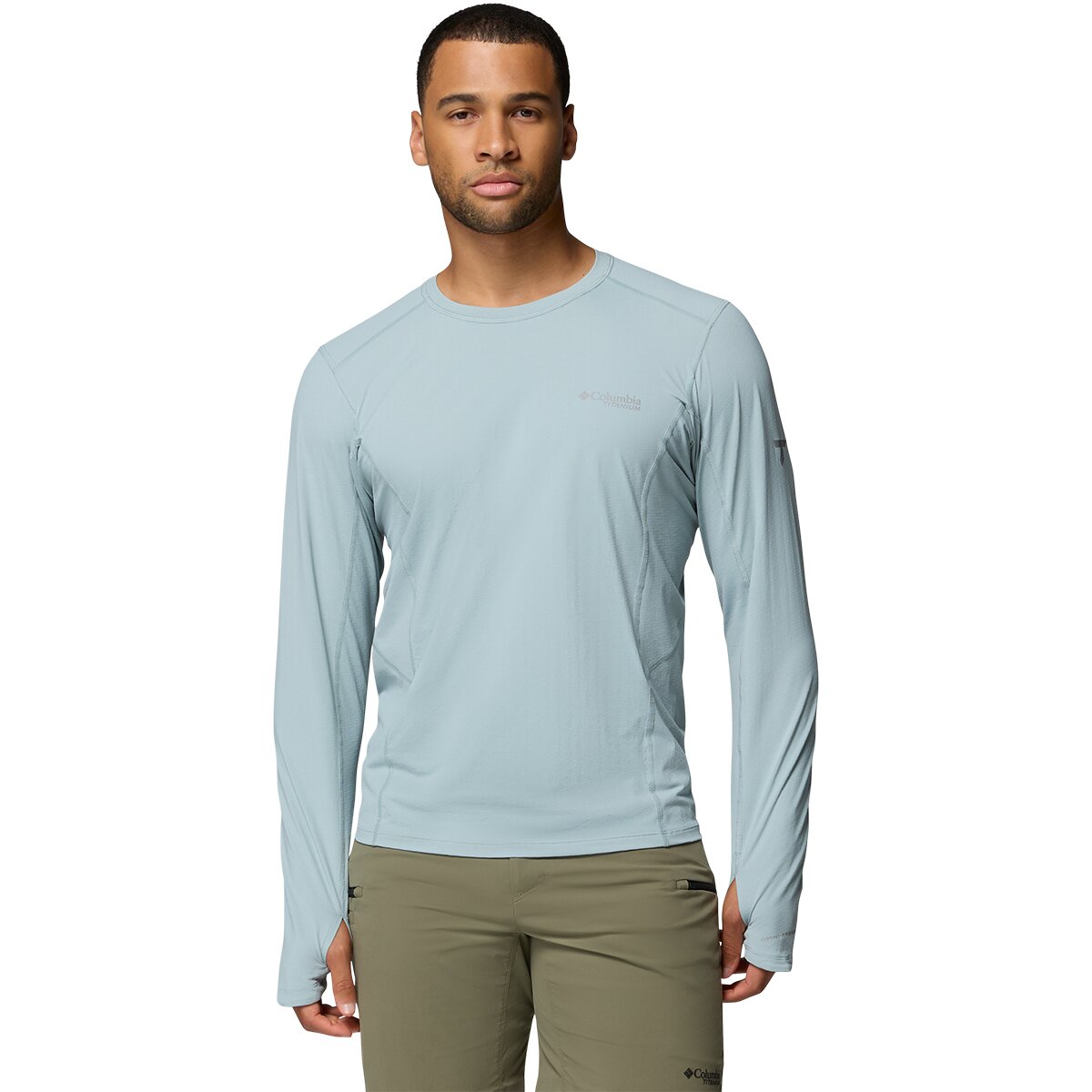 Image of Columbia Diamond Peak Pro Long-Sleeve Crew - Men's Crushed Blue, XXL