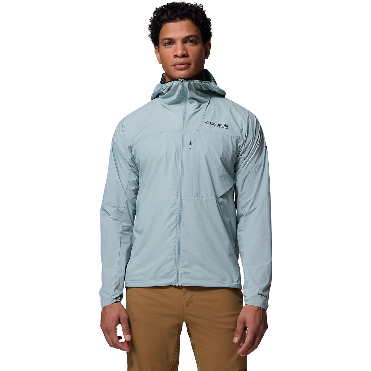 Image of Columbia Khyex Pro Wind Jacket - Men's Crushed Blue, S