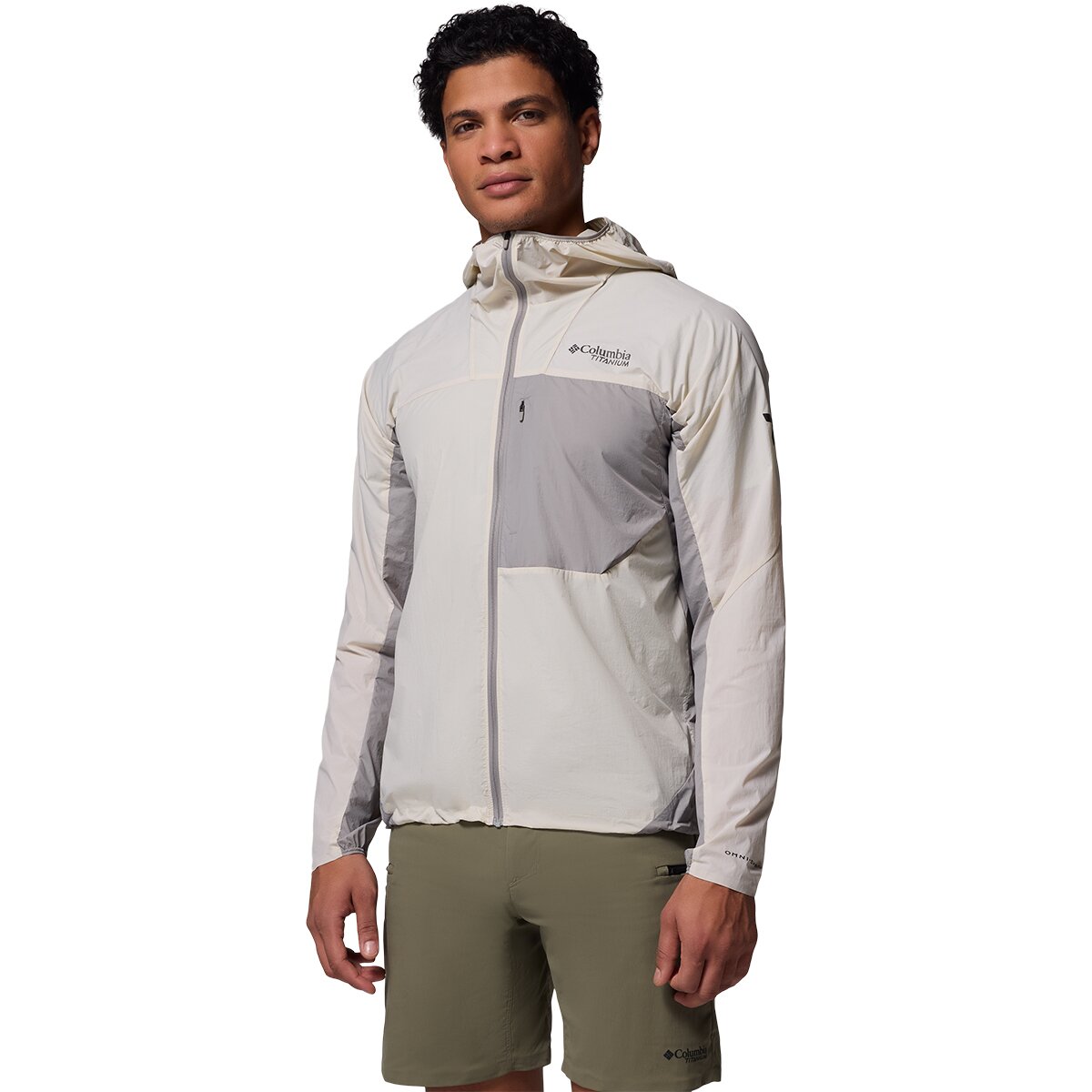 Image of Columbia Khyex Pro Wind Jacket - Men's Dark Stone/Ti Titanium, S
