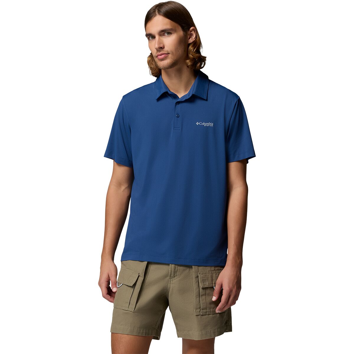 Image of Columbia PFG Solar Stream II Polo Shirt - Men's Carbon, XXL