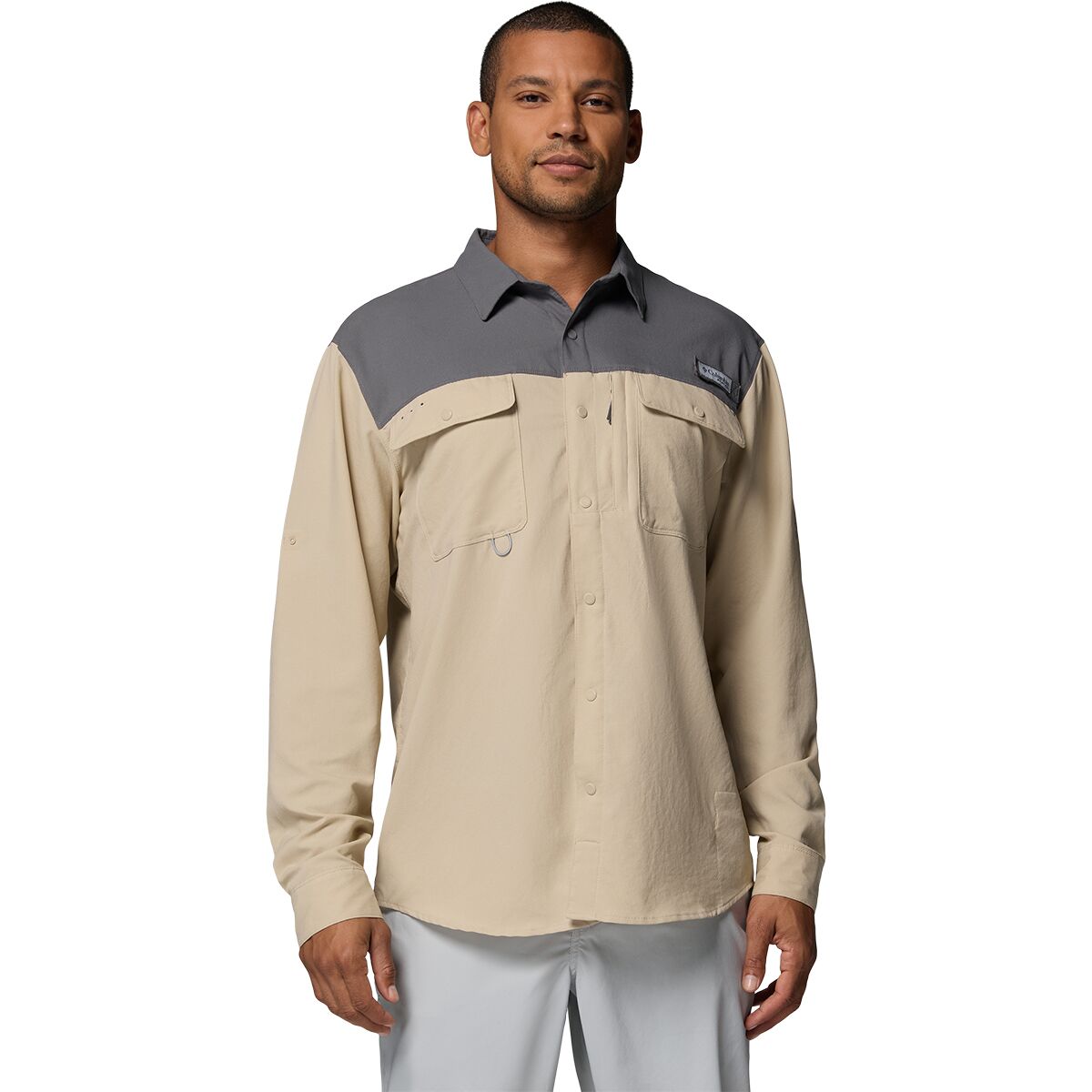 Image of Columbia Shoaltech Long-Sleeve Shirt - Men's Ancient Fossil, M