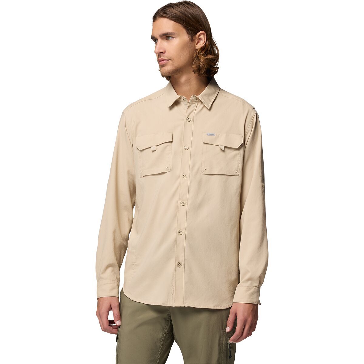 Image of Columbia Silver Ridge Utility II Long-Sleeve Shirt - Men's Ancient Fossil, L