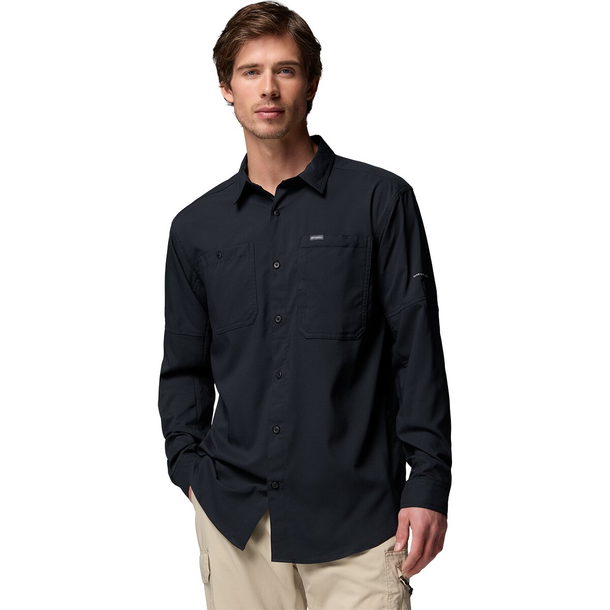 Image of Columbia Silver Ridge Utility II Long-Sleeve Shirt - Men's Black, S