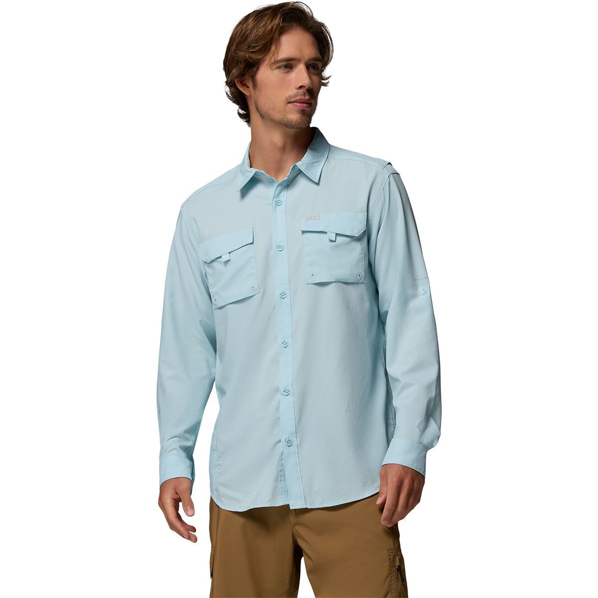 Image of Columbia Silver Ridge Utility II Long-Sleeve Shirt - Men's Marine Light, XL