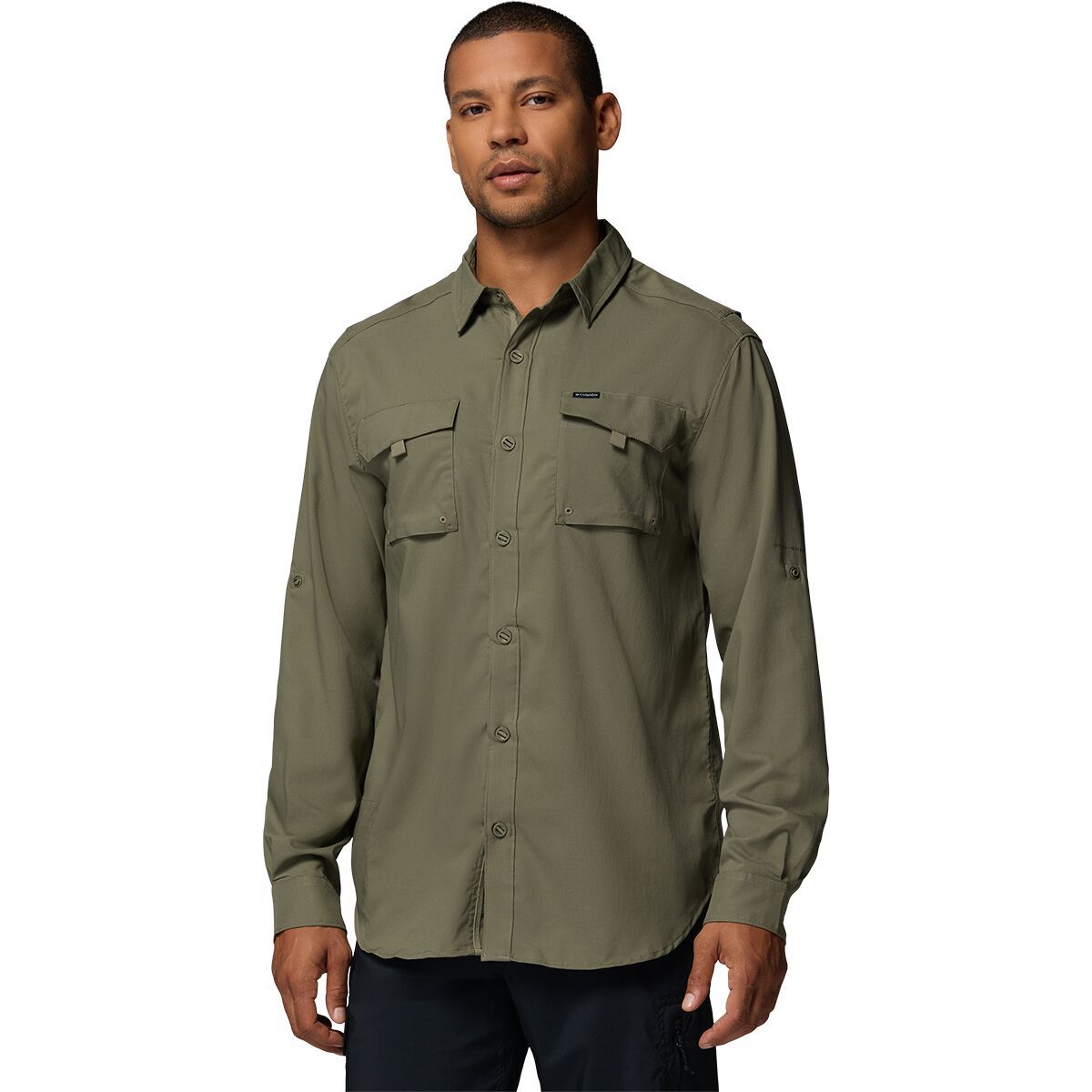 Image of Columbia Silver Ridge Utility II Long-Sleeve Shirt - Men's Stone Green, XXL