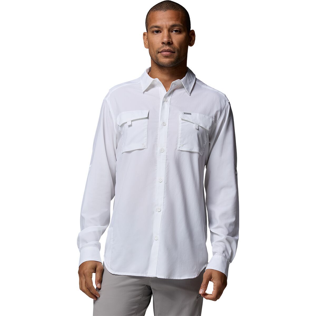 Image of Columbia Silver Ridge Utility II Long-Sleeve Shirt - Men's White, S