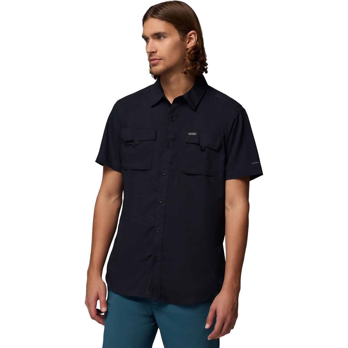 Image of Columbia Silver Ridge Utility II Short-Sleeve Shirt - Men's Black, L