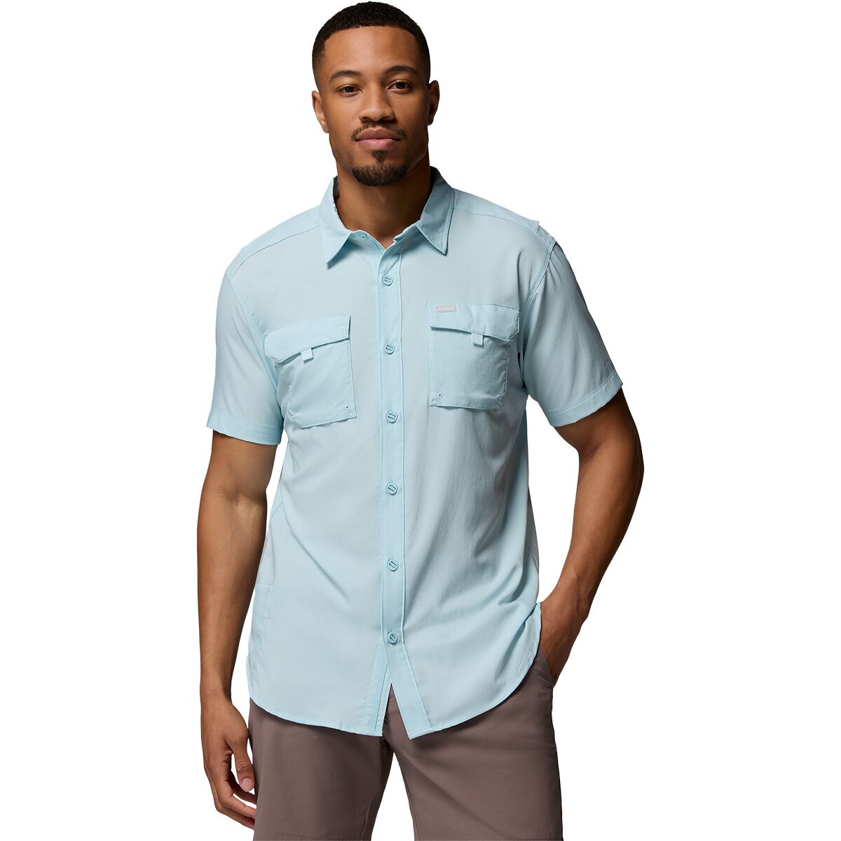 Image of Columbia Silver Ridge Utility II Short-Sleeve Shirt - Men's Marine Light, M
