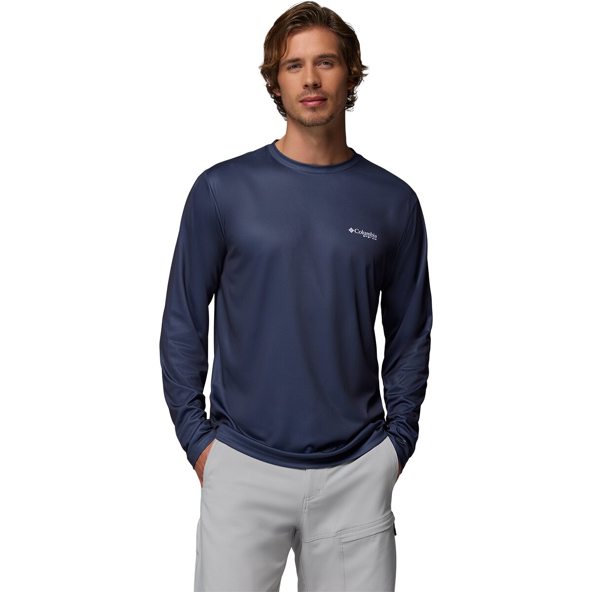 Image of Columbia Terminal Tackle PFG Dare Devil Long-Sleeve Shirt - Men's Nocturnal, XXL