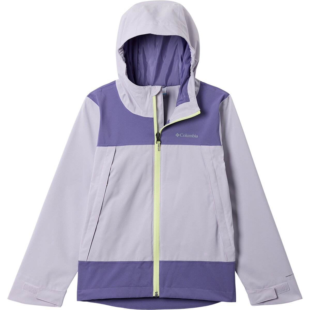 Image of Columbia Boulder Falls Jacket - Kids' Lavender Pearl/Storm Watch, S