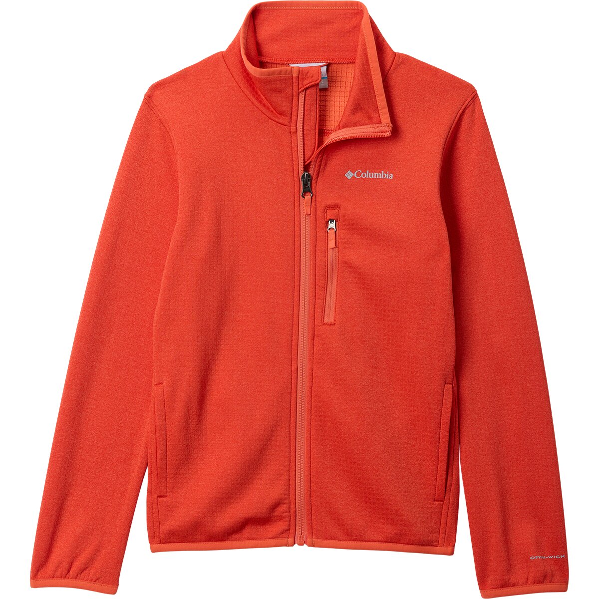 Image of Columbia Essential Hike Grid Fleece Full-Zip Jacket - Kids' Super Sonic, S