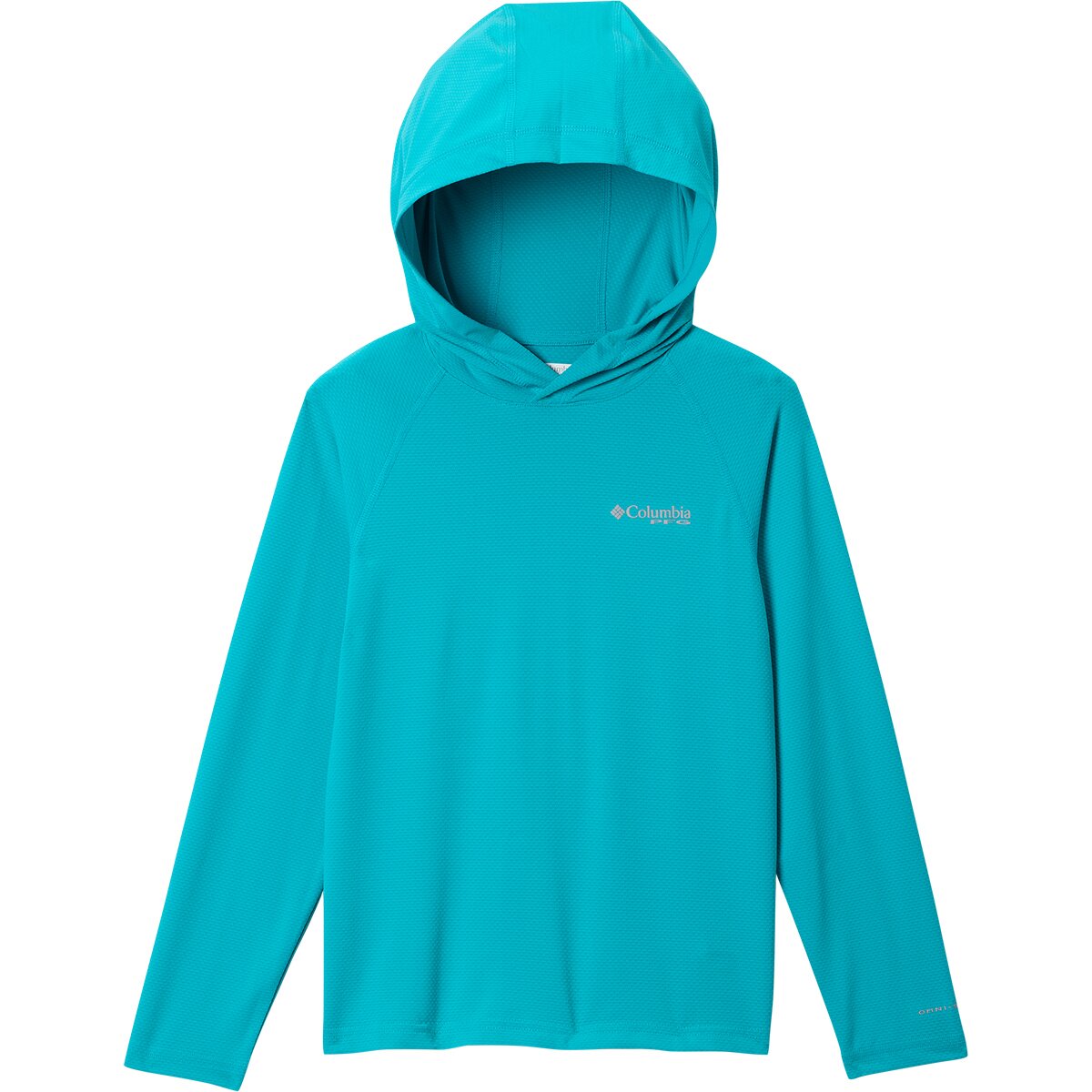 Image of Columbia PFG Solar Stream II Hoodie - Kids' Ocean Teal, XL