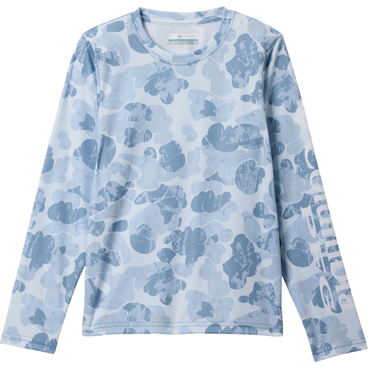 Image of Columbia Super Terminal Tackle Long-Sleeve Shirt - Kids' Dark Mirage Deltawoods, L