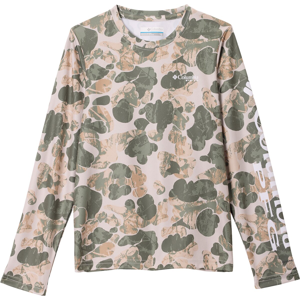 Image of Columbia Super Terminal Tackle Long-Sleeve Shirt - Kids' Dark Stone Deltawood, M
