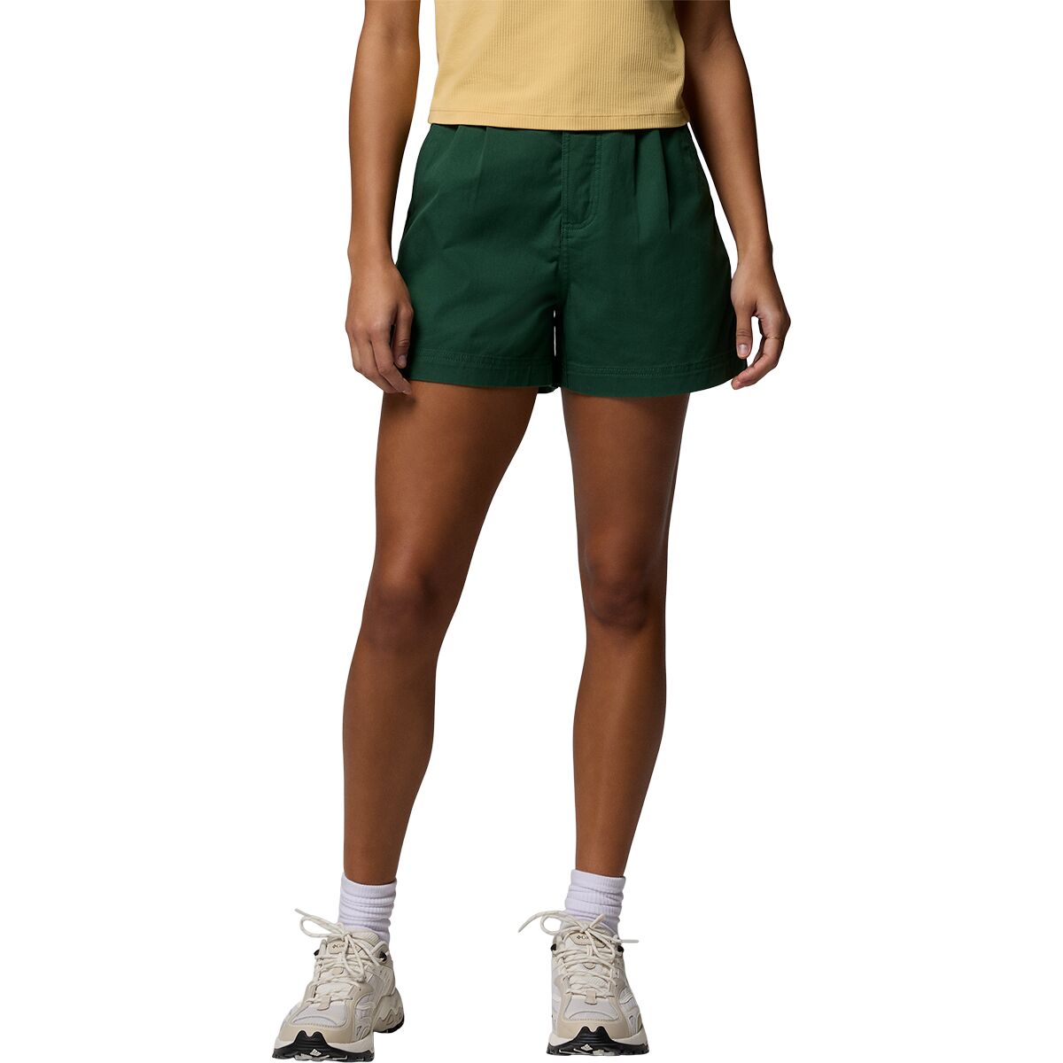 Image of Columbia Acker Rock Twill 5in Short - Women's Rain Forest, 4