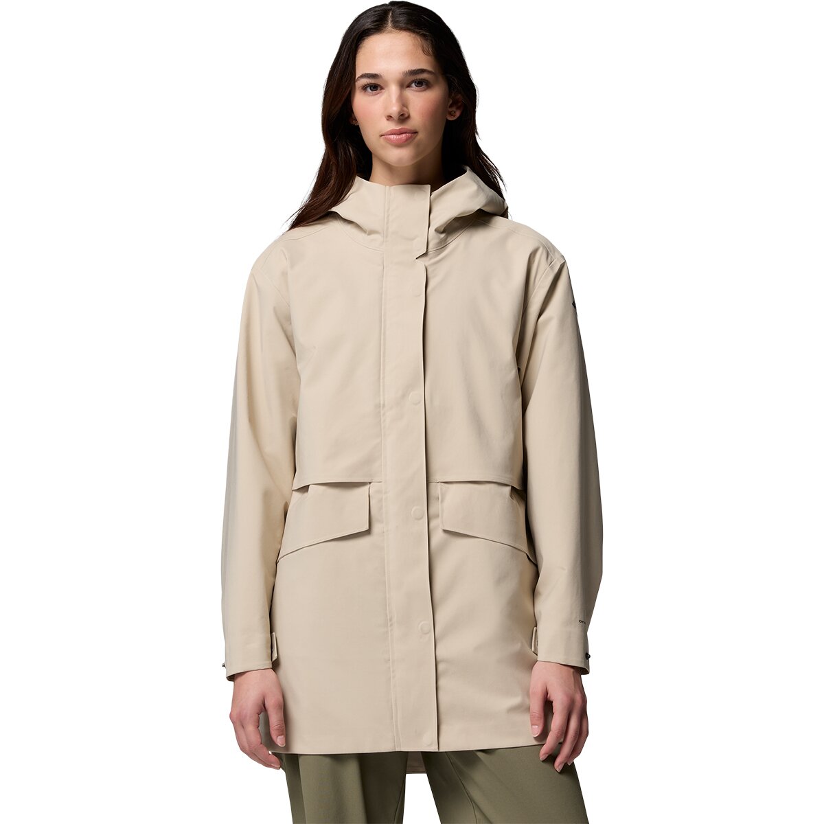 Image of Columbia AmazeRain 3L Shell - Women's Ancient Fossil, L
