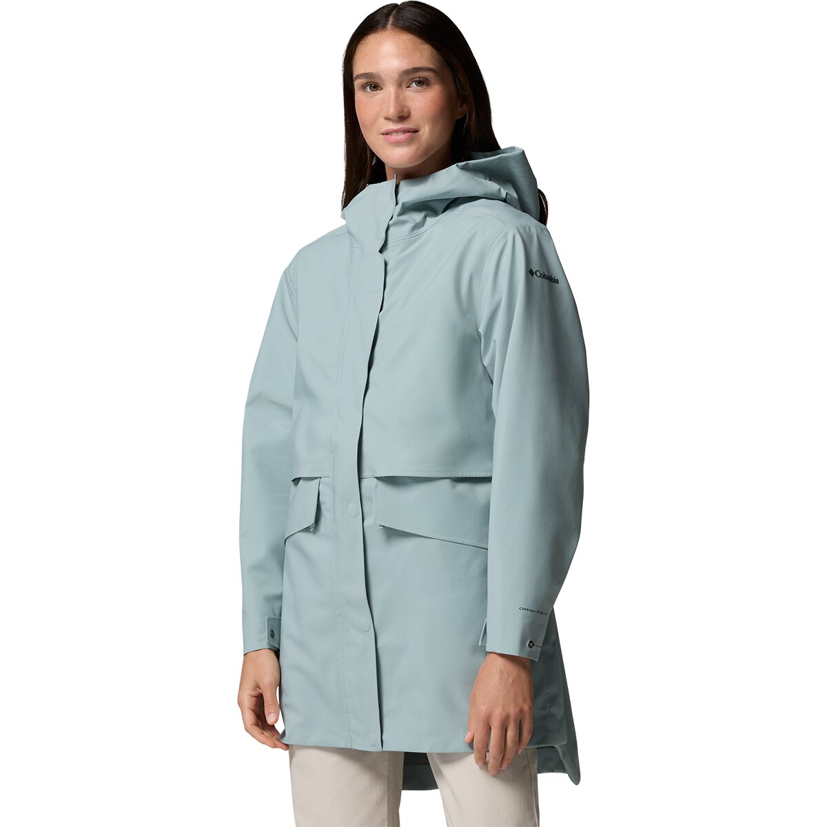 Image of Columbia AmazeRain 3L Shell - Women's Crushed Blue, L
