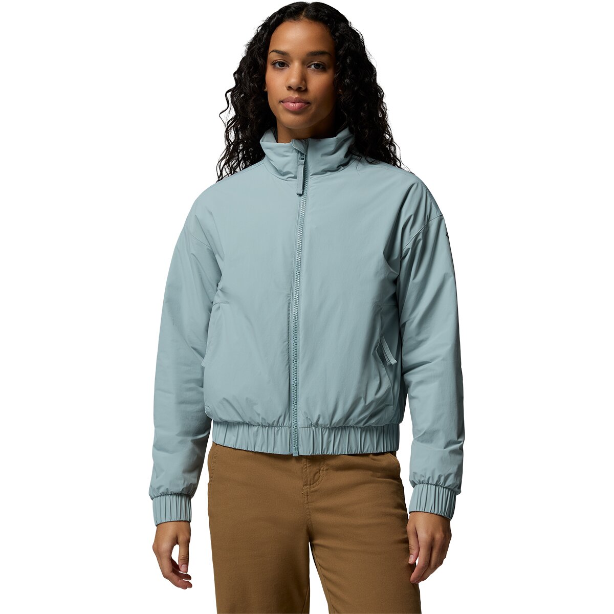 Image of Columbia AmazeStretch Insulated Bomber Jacket - Women's Crushed Blue, XL