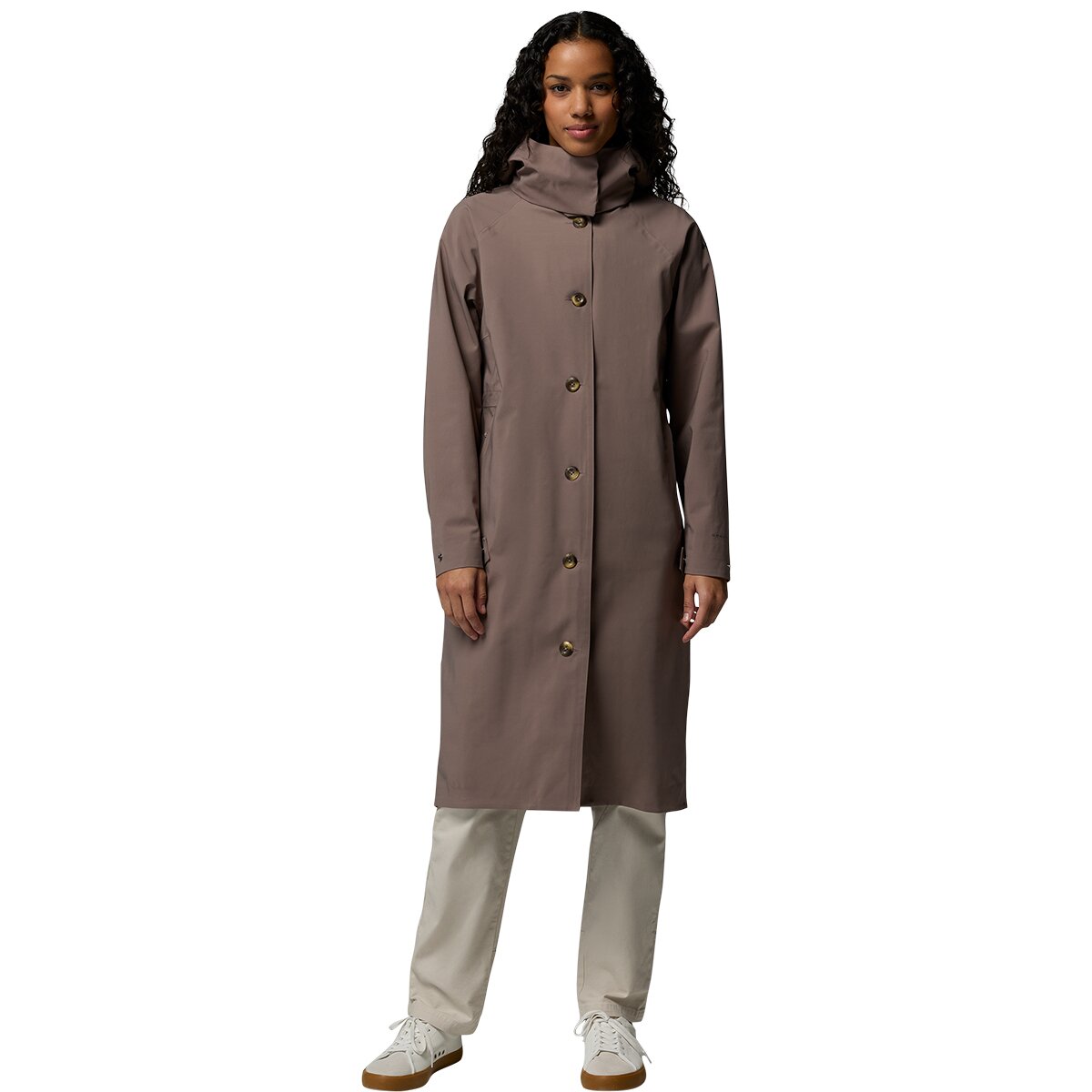 Image of Columbia AmazeTrench Rain Jacket - Women's Iron, XL