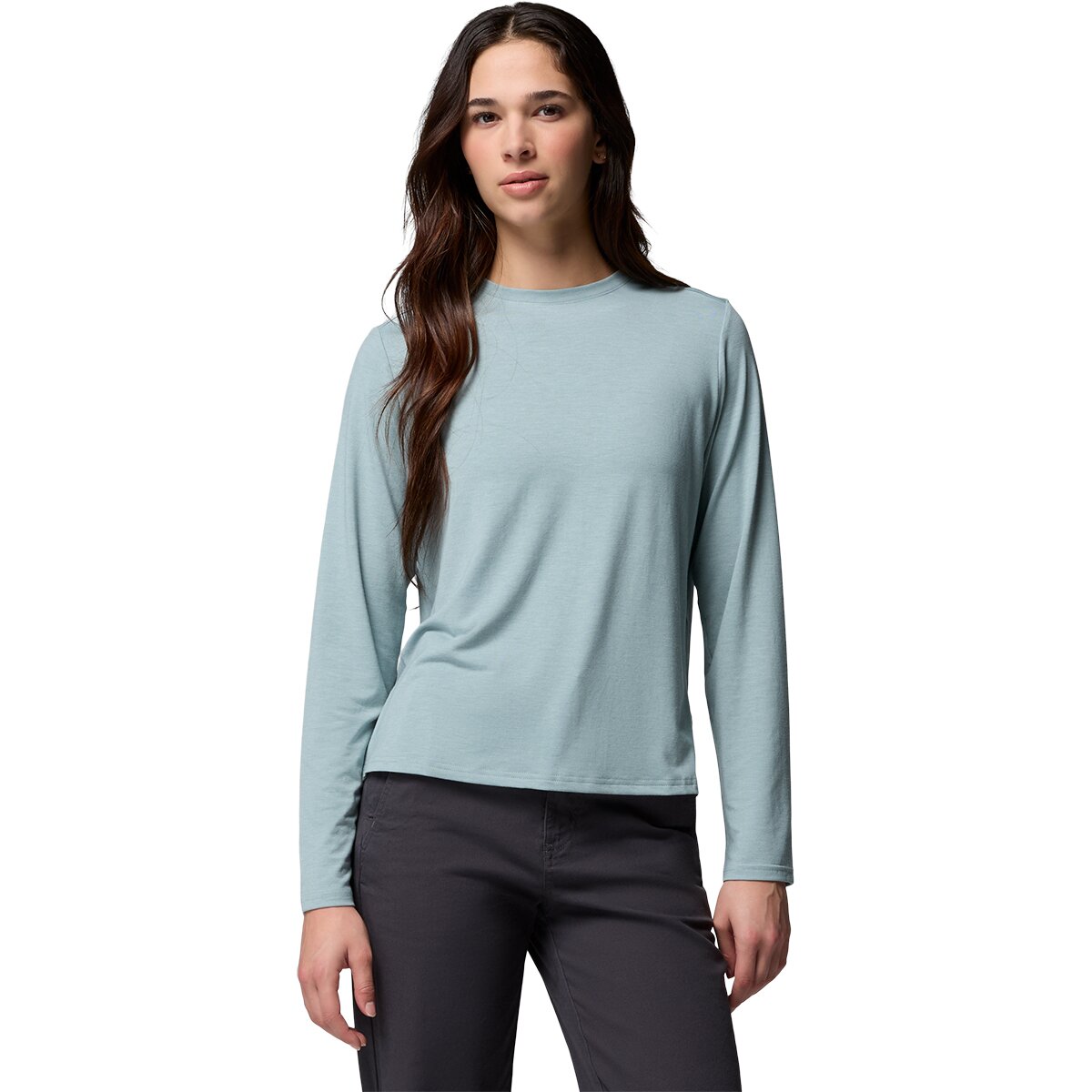 Image of Columbia CSC Soft Stretch Long-Sleeve T-Shirt - Women's Crushed Blue Heather, M