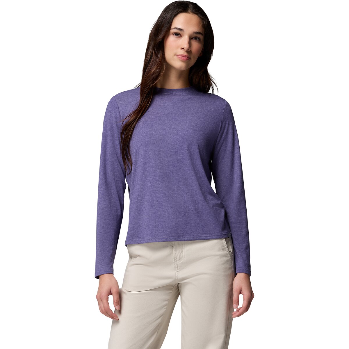 Image of Columbia CSC Soft Stretch Long-Sleeve T-Shirt - Women's Stormwatch Heather, XS