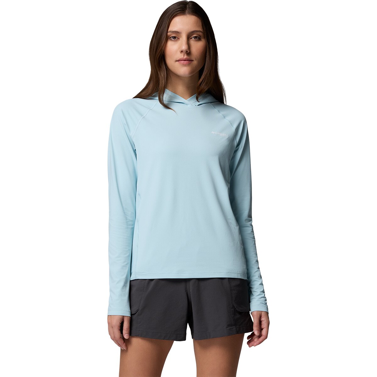 Image of Columbia PFG Solar Stream II Hoodie - Women's Marine Light, XL