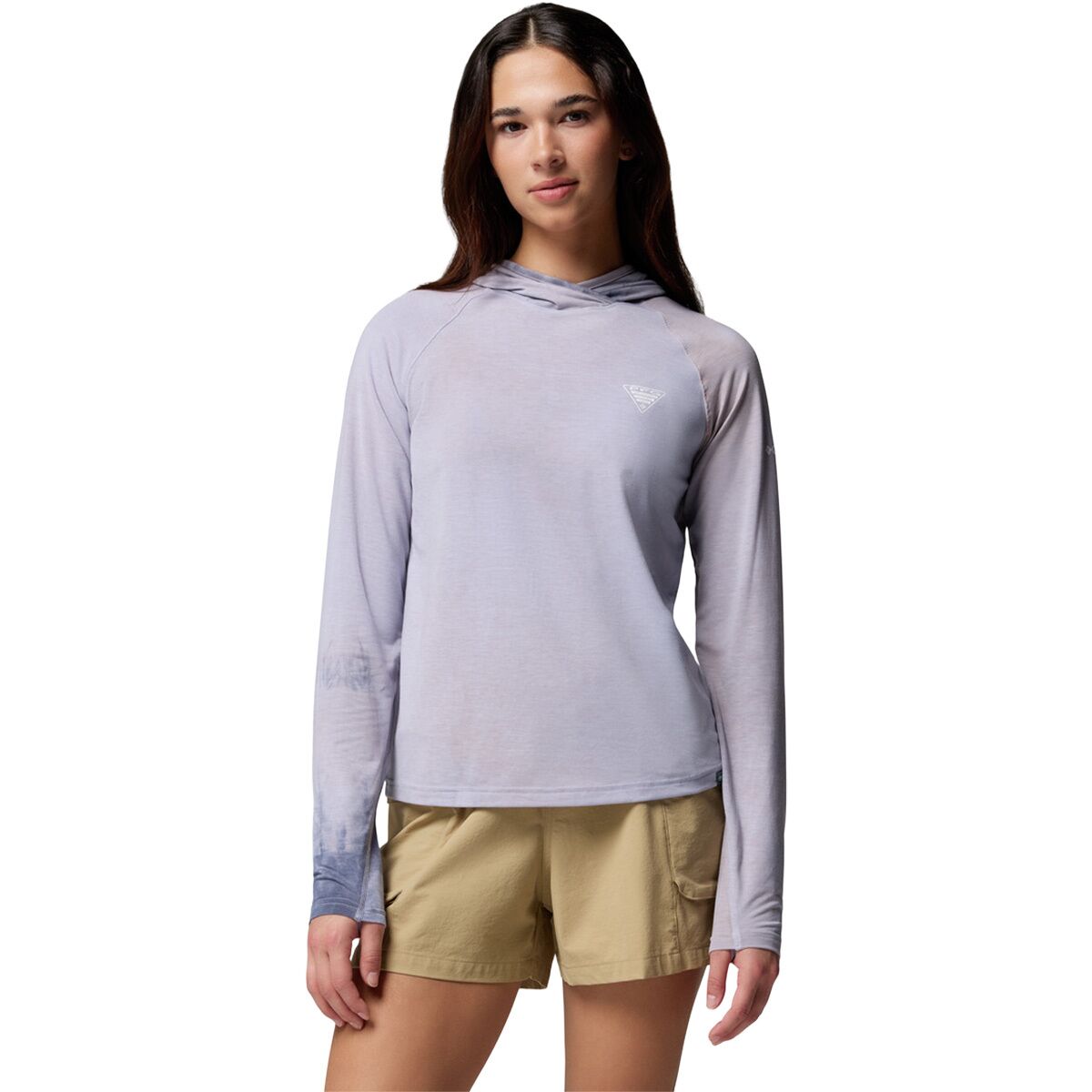 Image of Columbia PFG Uncharted II Cloud Hoodie - Women's Twilight/Cloud Dye, XL