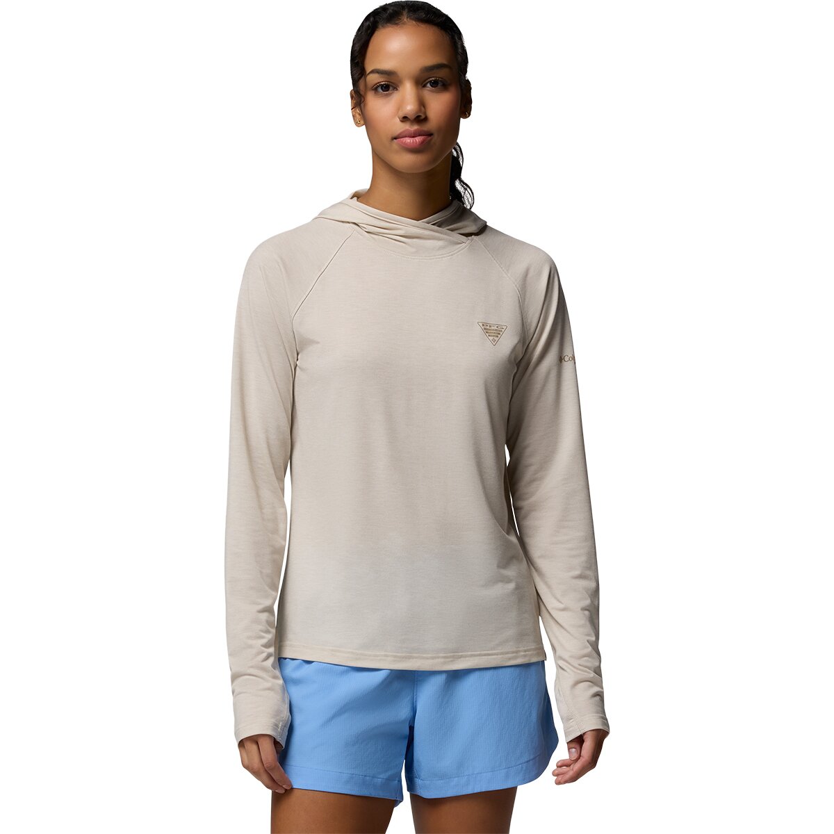 Image of Columbia PFG Uncharted II Hoodie - Women's Dark Stone, M