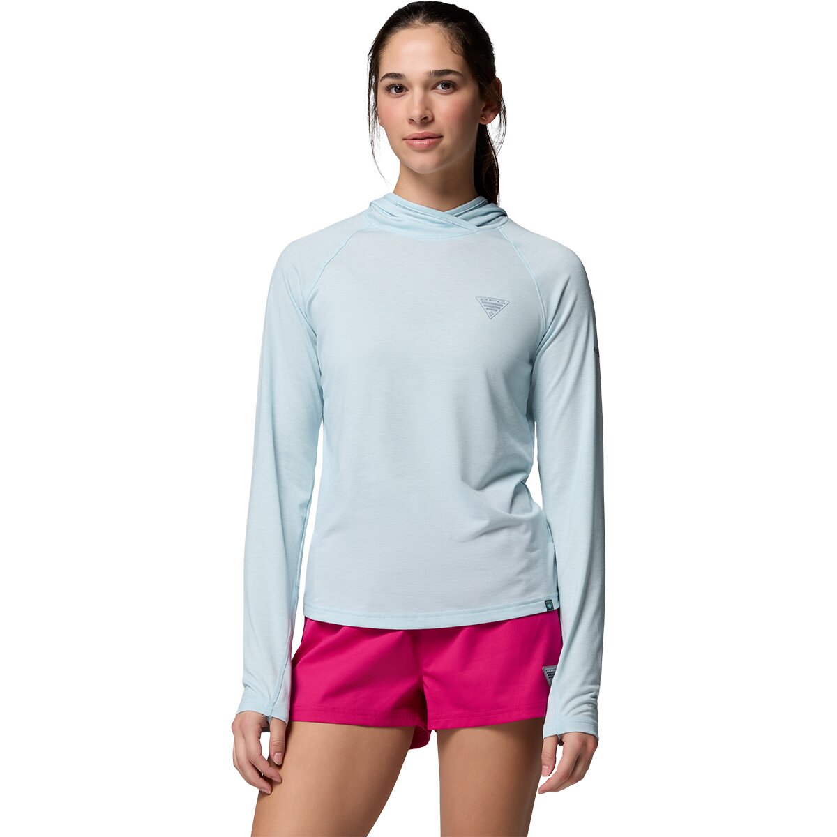 Image of Columbia PFG Uncharted II Hoodie - Women's Marine Light, L