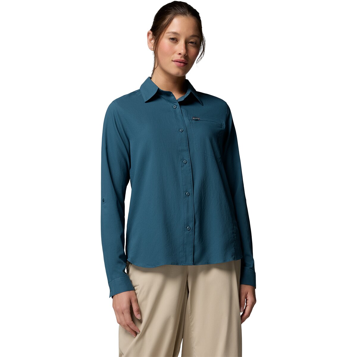 Image of Columbia Silver Ridge Utility II Long-Sleeve Shirt - Women's Everblue, M