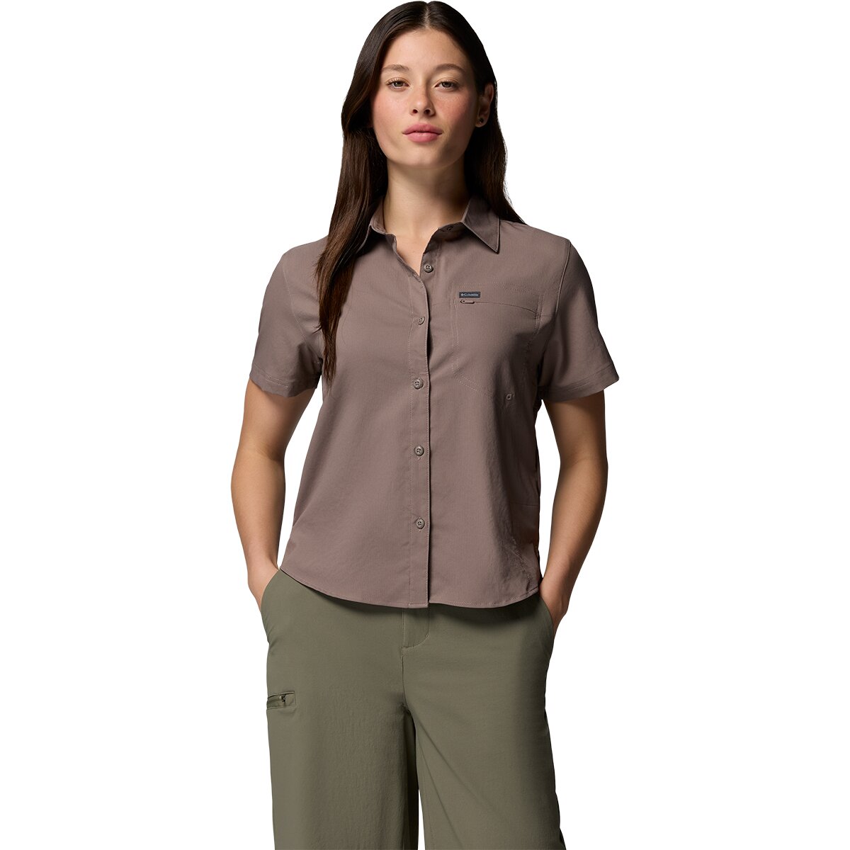 Image of Columbia Silver Ridge Utility II Short-Sleeve Shirt - Women's Iron, S