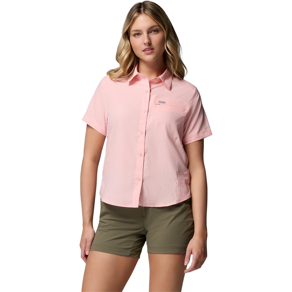 Image of Columbia Silver Ridge Utility II Short-Sleeve Shirt - Women's Pink Sand, L