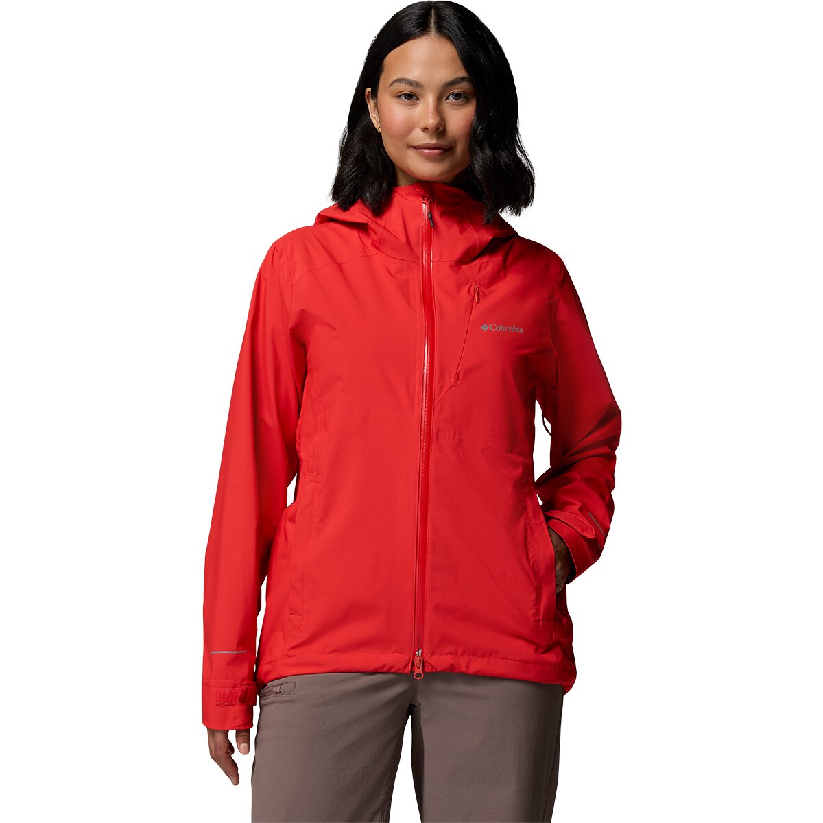 Image of Columbia Trailborne 2.5L Shell - Women's Poppy Red, XS