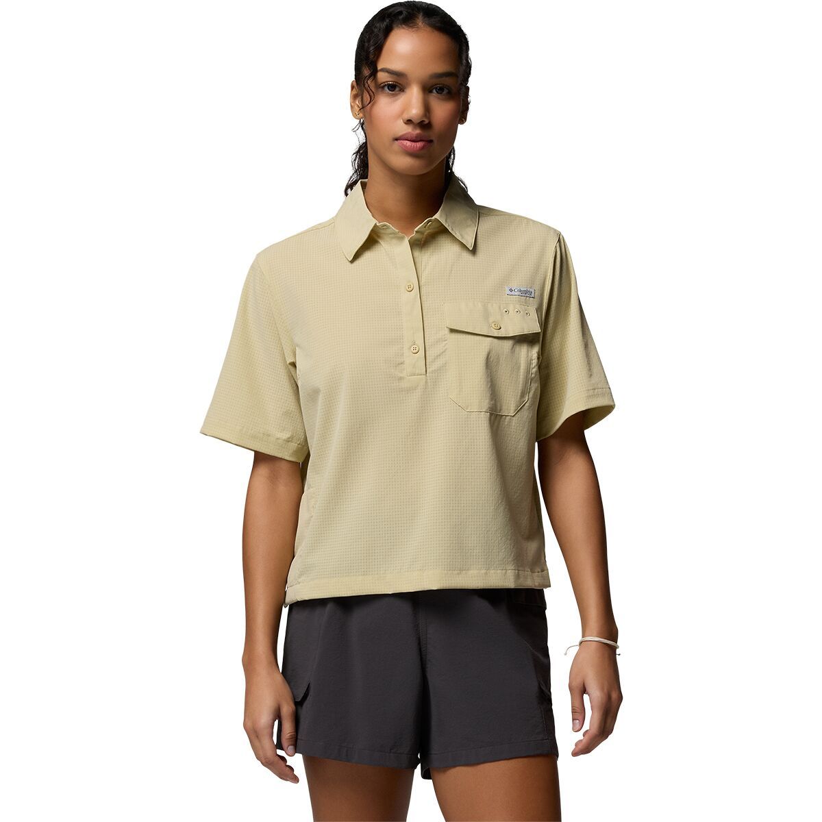 Image of Columbia Wild Cast Vent Short-Sleeve Shirt - Women's Serpentine, XL