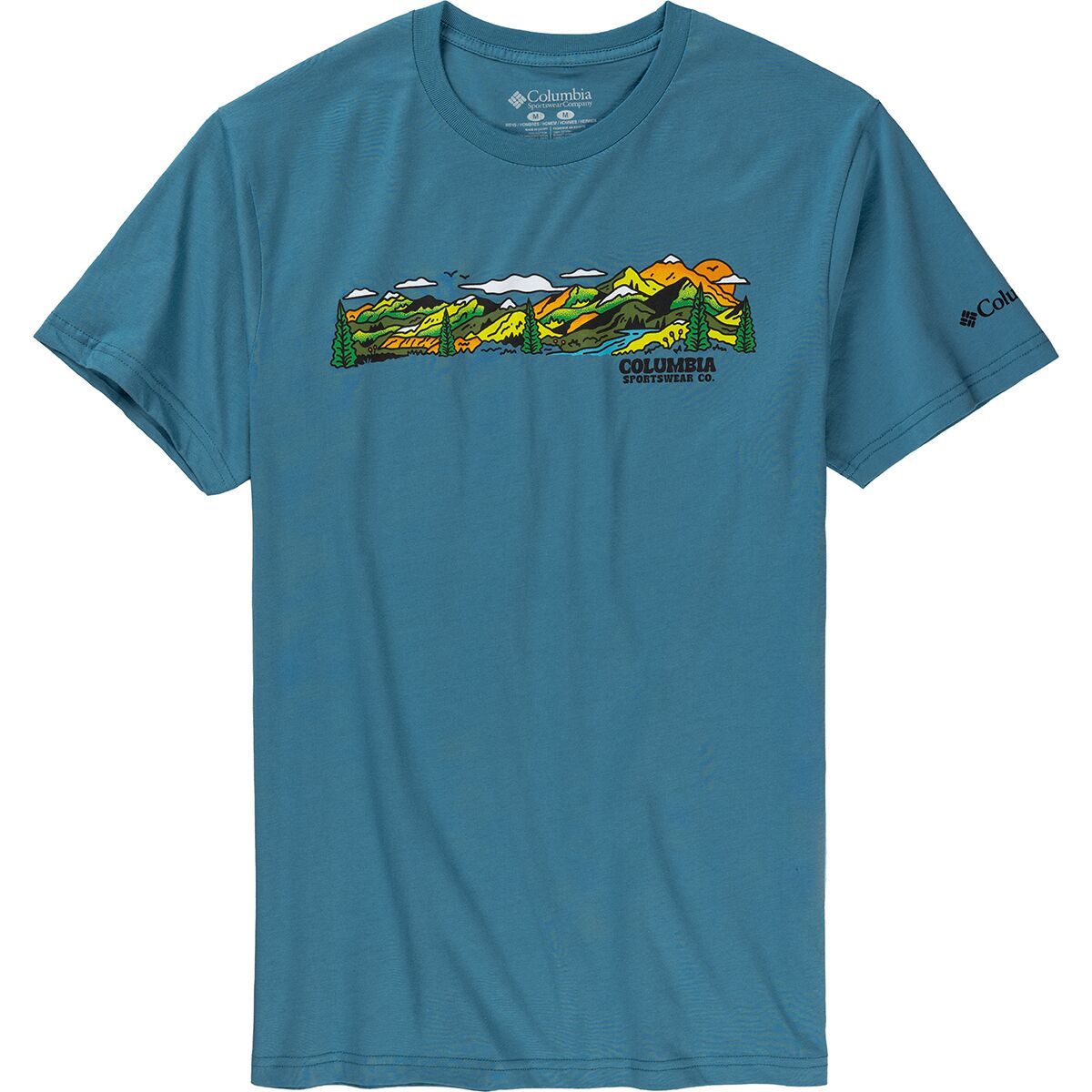 Image of Columbia Gratitude Short-Sleeve T-Shirt - Men's Canyon Blue, S