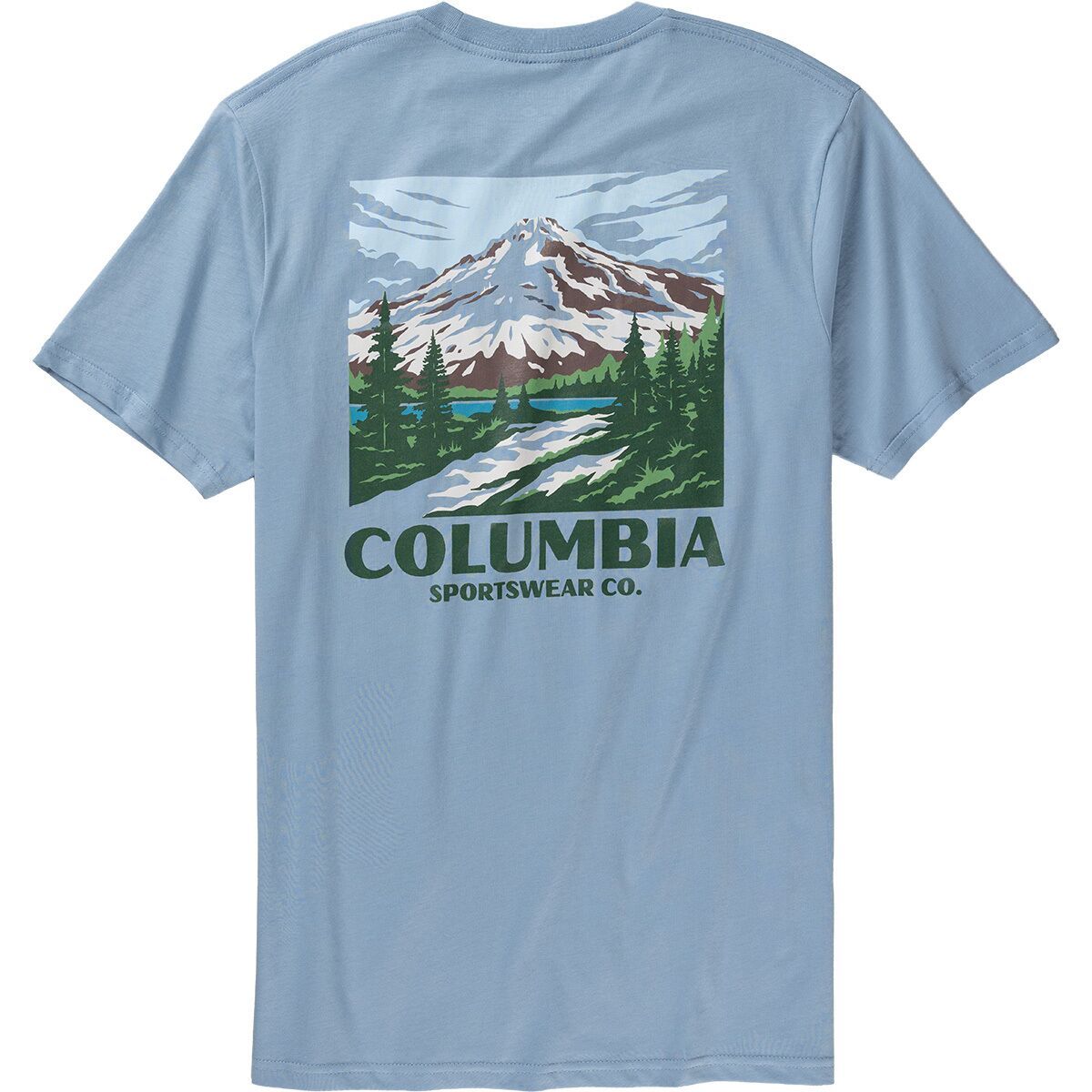Image of Columbia Hoody Short-Sleeve T-Shirt - Men's Ripple Blue, S