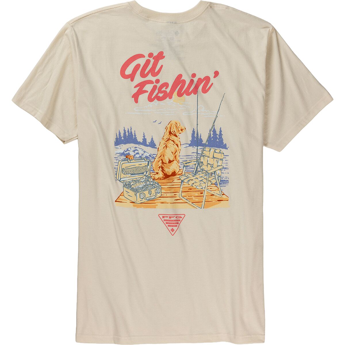 Image of Columbia Waldo Short-Sleeve T-Shirt - Men's Chalk, S