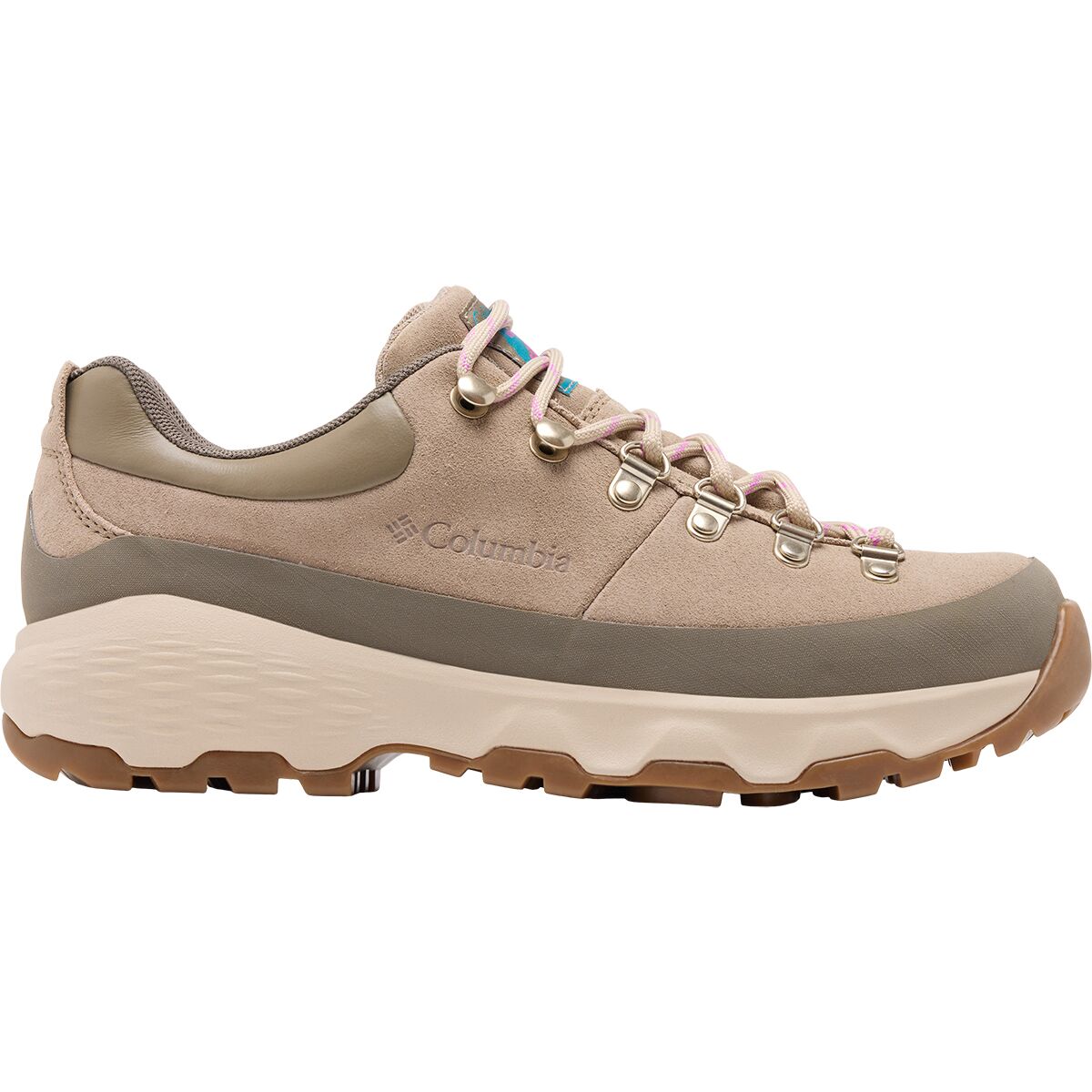 Image of Columbia Newton Alpine Low Hiking Shoe - Women's Oxford Tan/Foxglove, 9.5