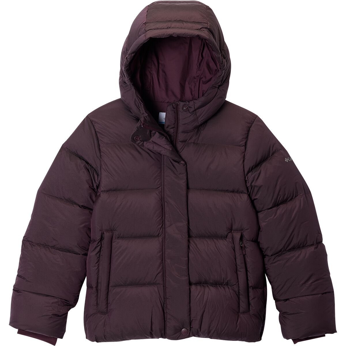 Image of Columbia Amaze Puff Hooded Jacket - Girls' Moonvista High Shine, L