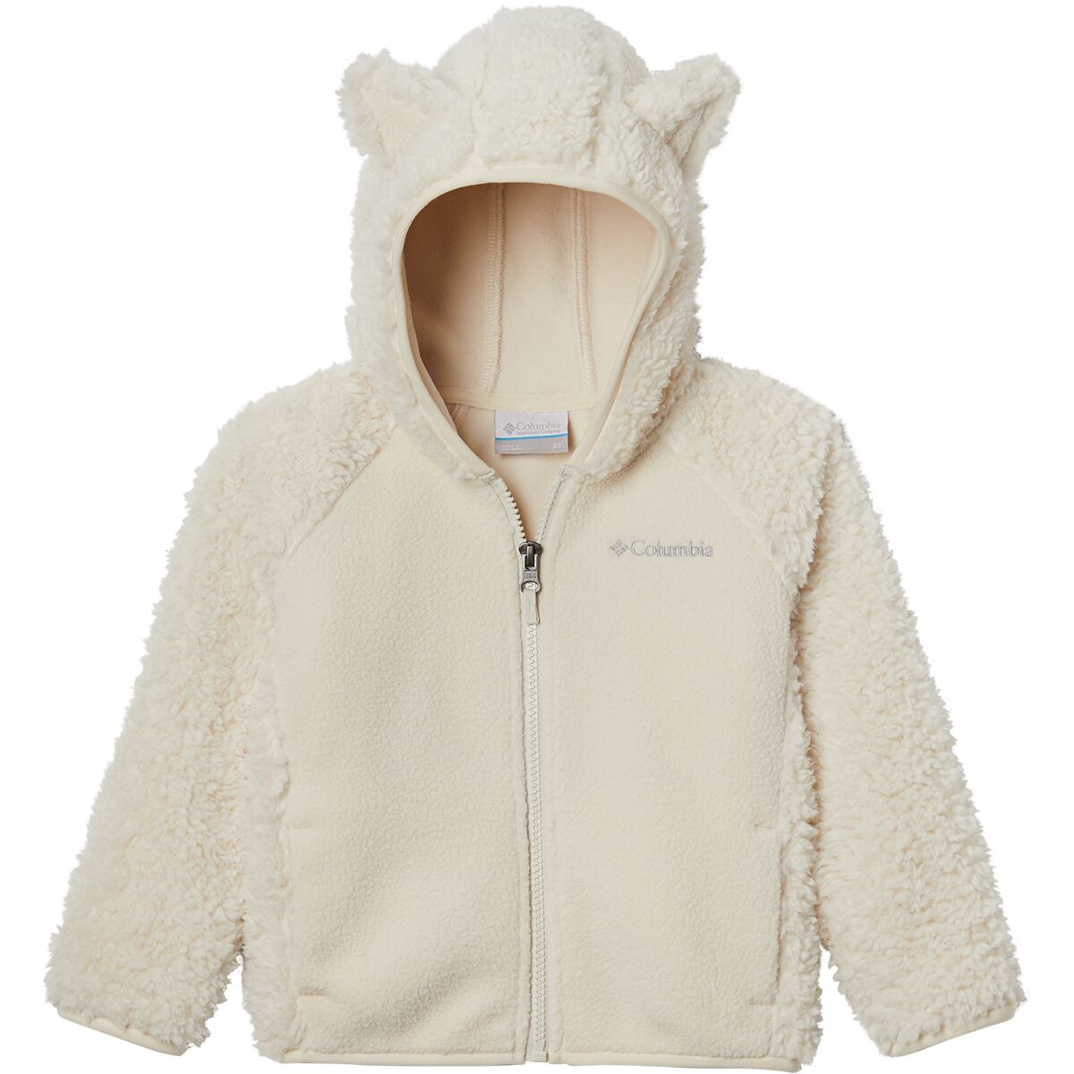 Image of Columbia Foxy Baby Sherpa Full-Zip jacket - Toddlers' Chalk, 2T