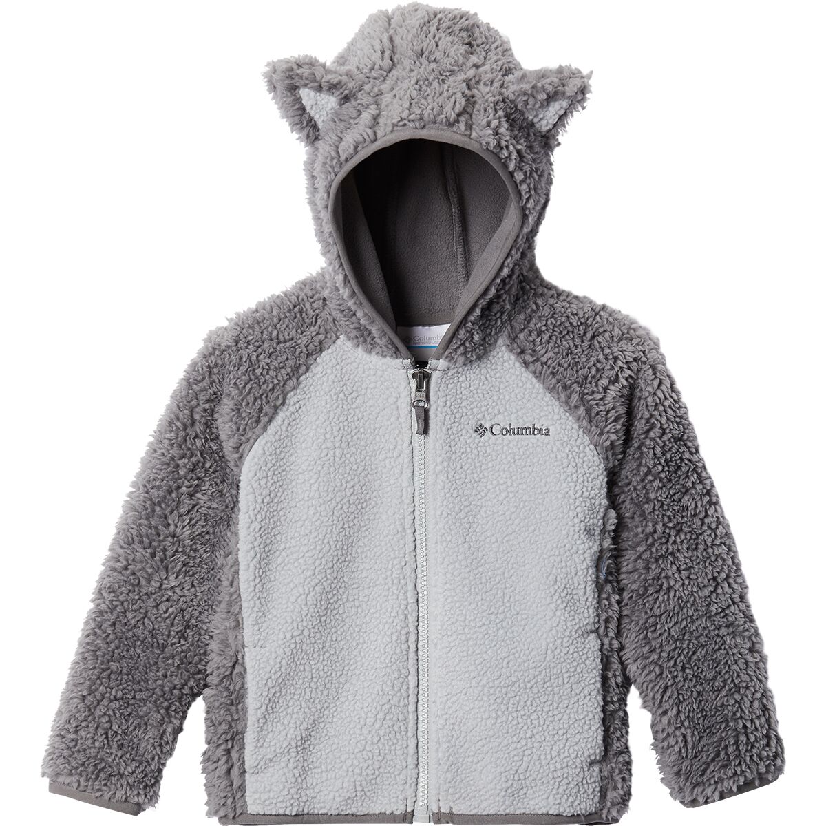 Image of Columbia Foxy Baby Sherpa Full-Zip jacket - Toddlers' City Grey/Columbia Grey, 4T
