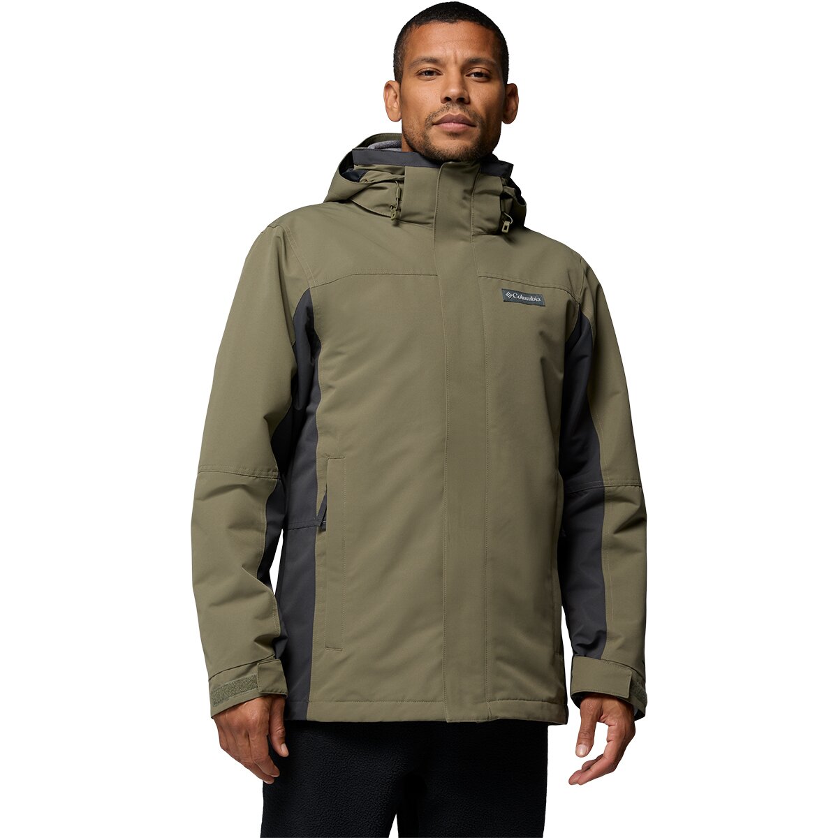 Image of Columbia Bugaboo IV Fleece Interchange Jacket - Men's Stone Green/Shark, M