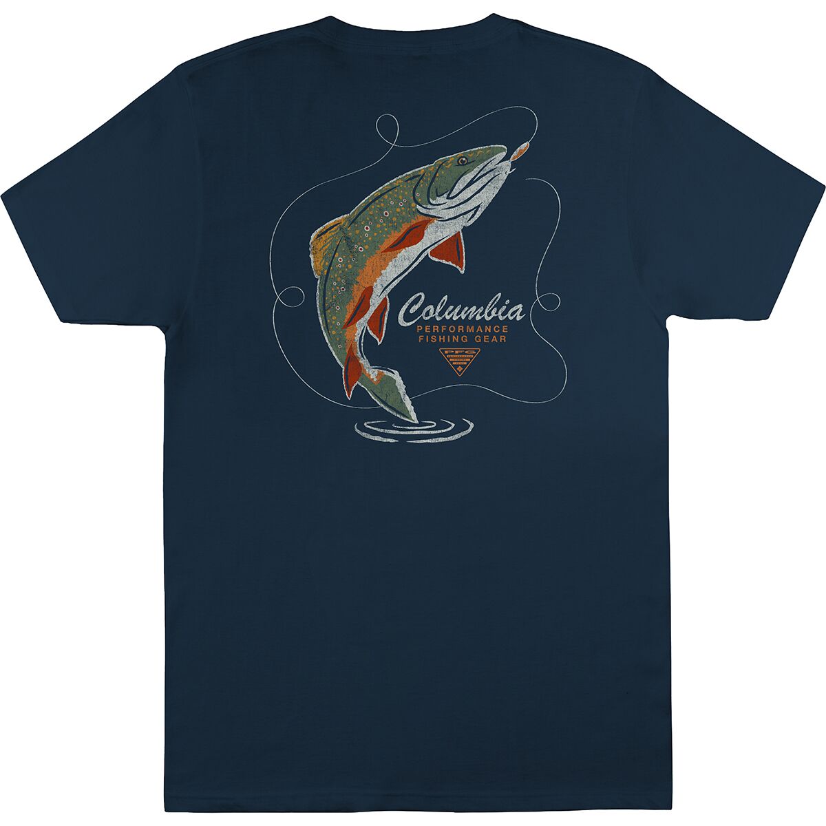 Image of Columbia Brookie T-Shirt - Men's Columbia Navy, M