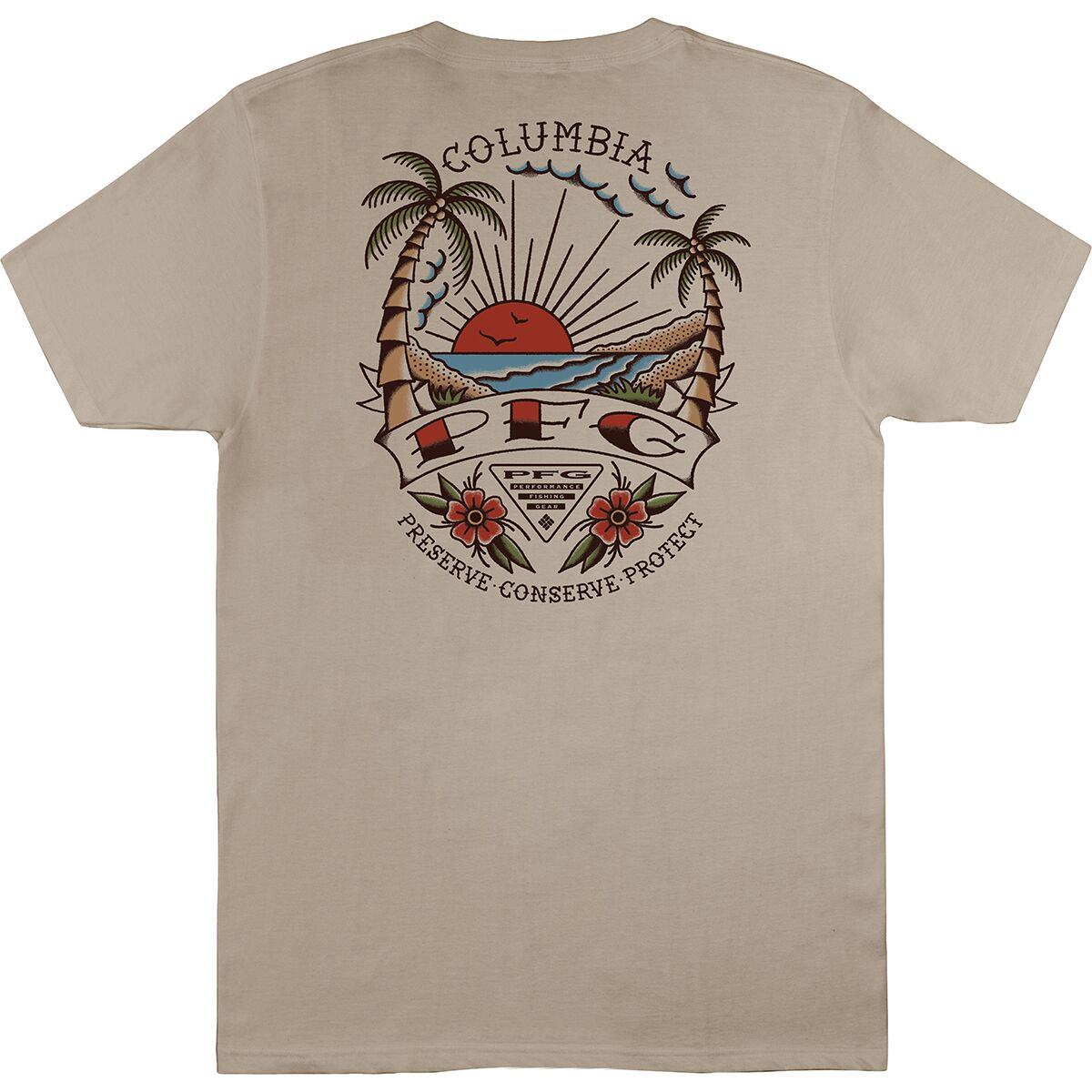 Image of Columbia Traditional T-Shirt - Men's Ancient Fossil, M