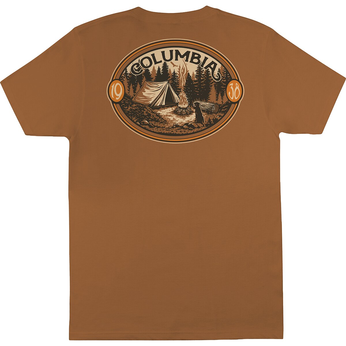 Columbia Tek Short-Sleeve T-Shirt - Men's Camel Brown, L