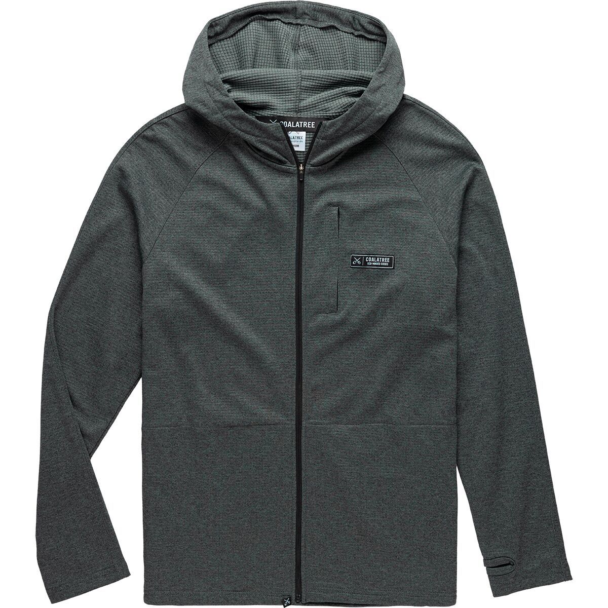 Image of Coalatree Baseline Midlayer Fleece Jacket - Unisex Charcoal, XXL