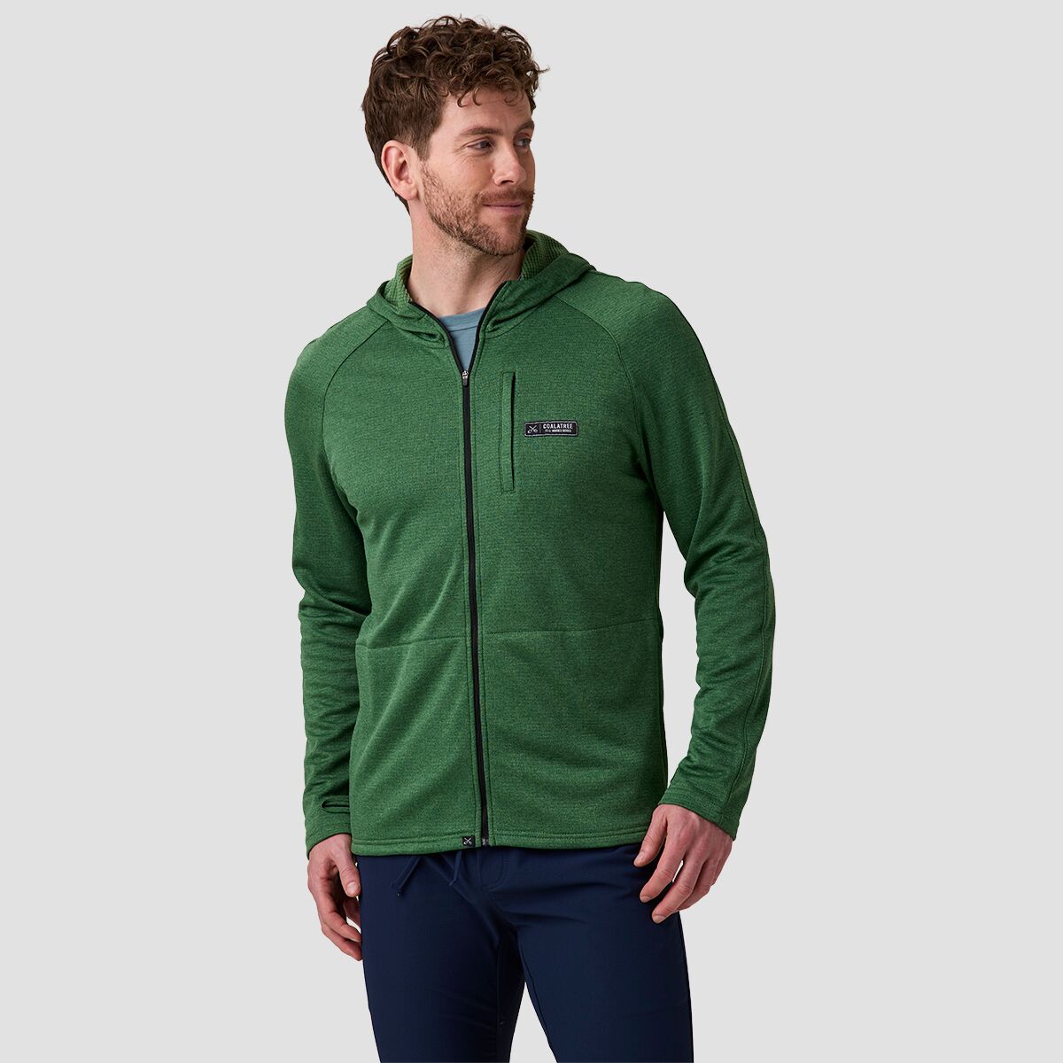Image of Coalatree Baseline Midlayer Fleece Jacket - Unisex Green, XL