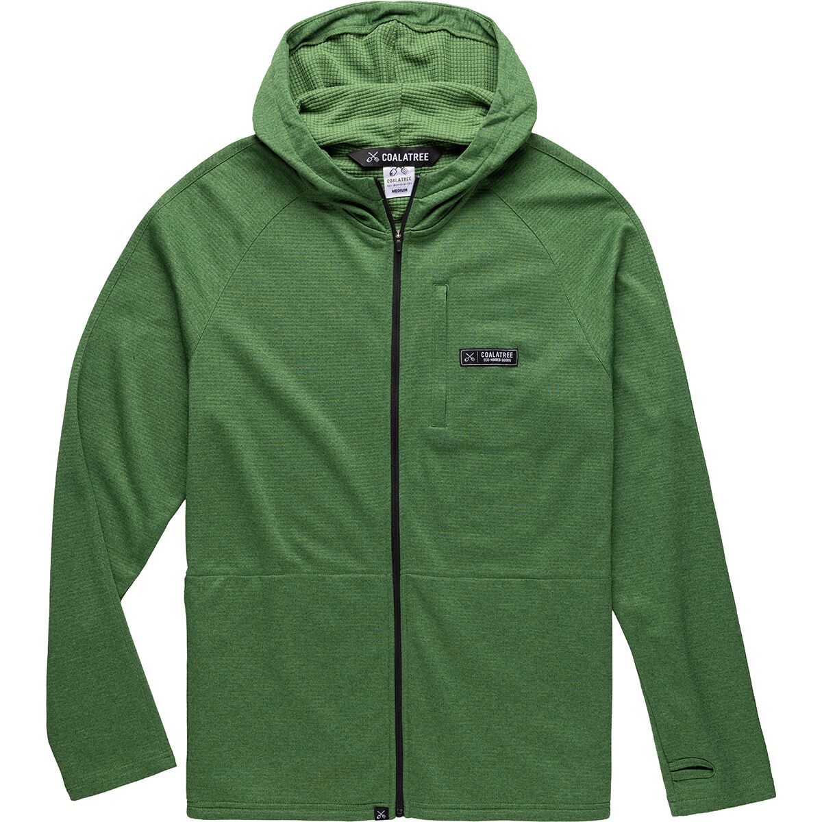 Image of Coalatree Baseline Midlayer Fleece Jacket - Unisex Green, XL