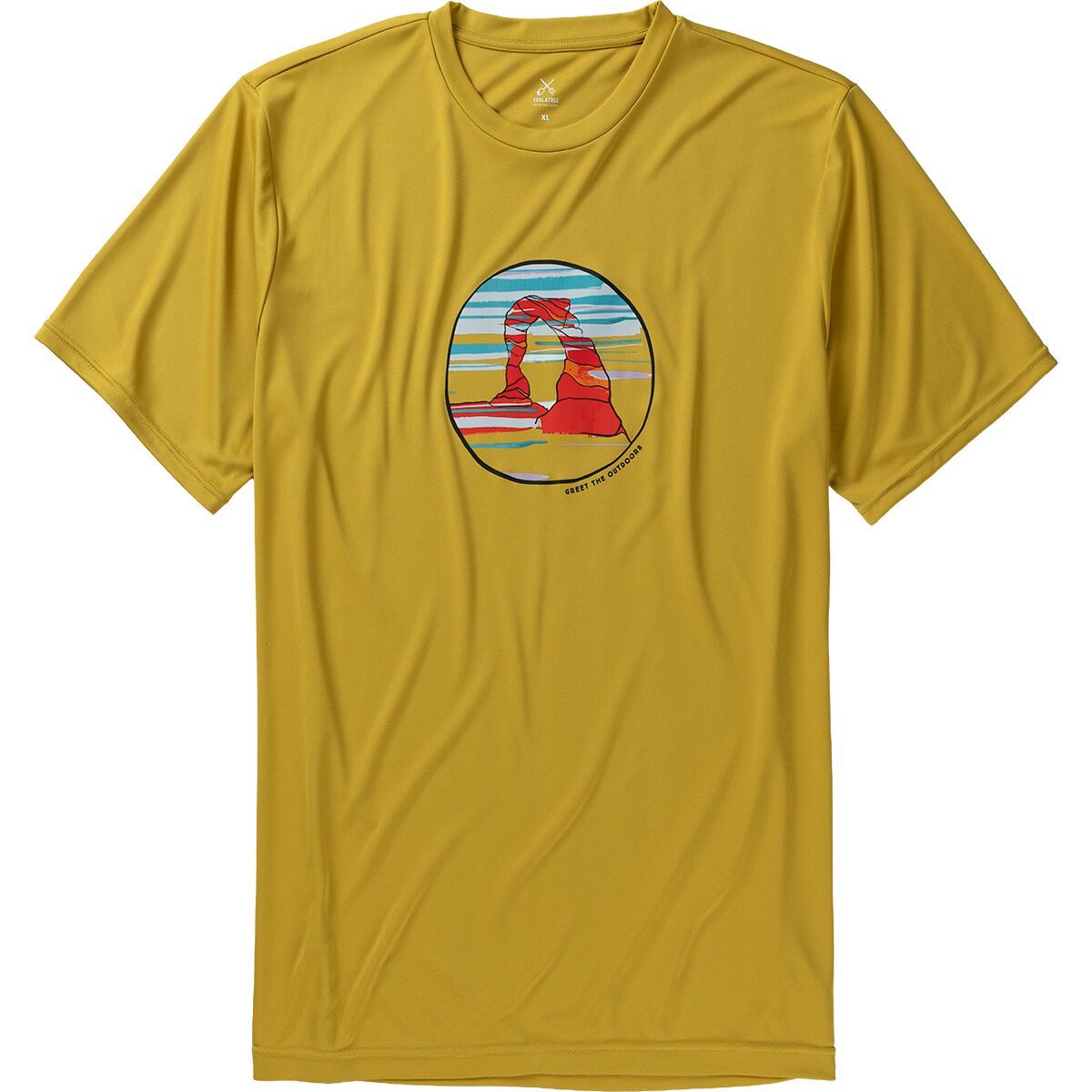 Image of Coalatree Quick Dry Short-Sleeve T-Shirt - Unisex Arch Honey, L
