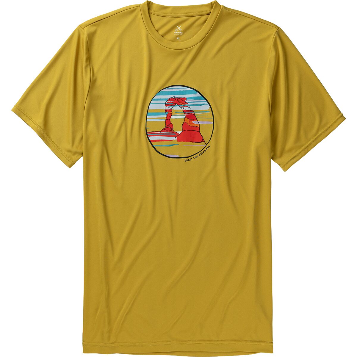 Image of Coalatree Quick Dry Short-Sleeve T-Shirt - Unisex Arch Honey, XL
